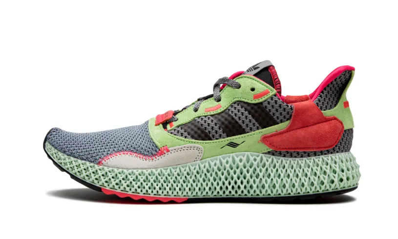 More Adidas Shoes ZX 4000 4D 'Grey High Res Yellow'